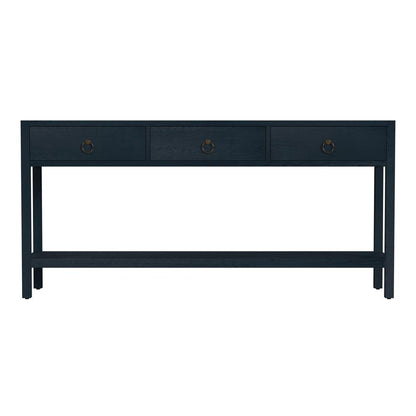 Lark 3 Drawer 65" Console Table, Navy Blue