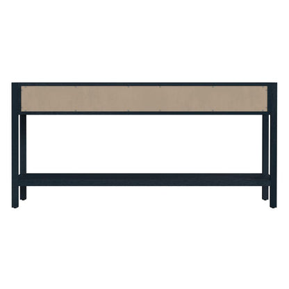 Lark 3 Drawer 65" Console Table, Navy Blue