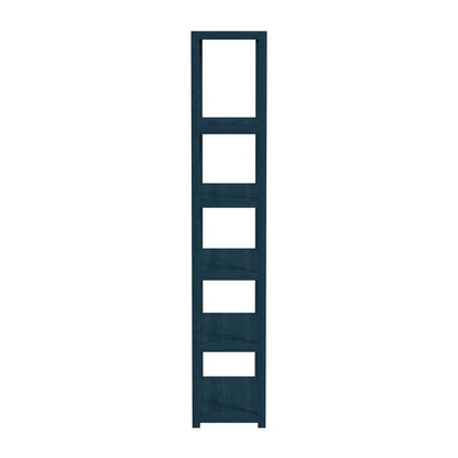Lark 5 Tier 30Wx75H Etagere Bookcase, Navy Blue