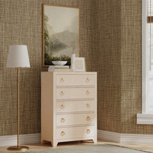 Bar Harbor 5 Drawer Raffia Dresser, Natural