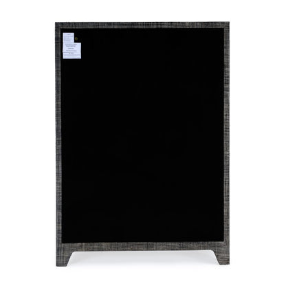 Bar Harbor 5 Drawer Raffia Dresser, Gray