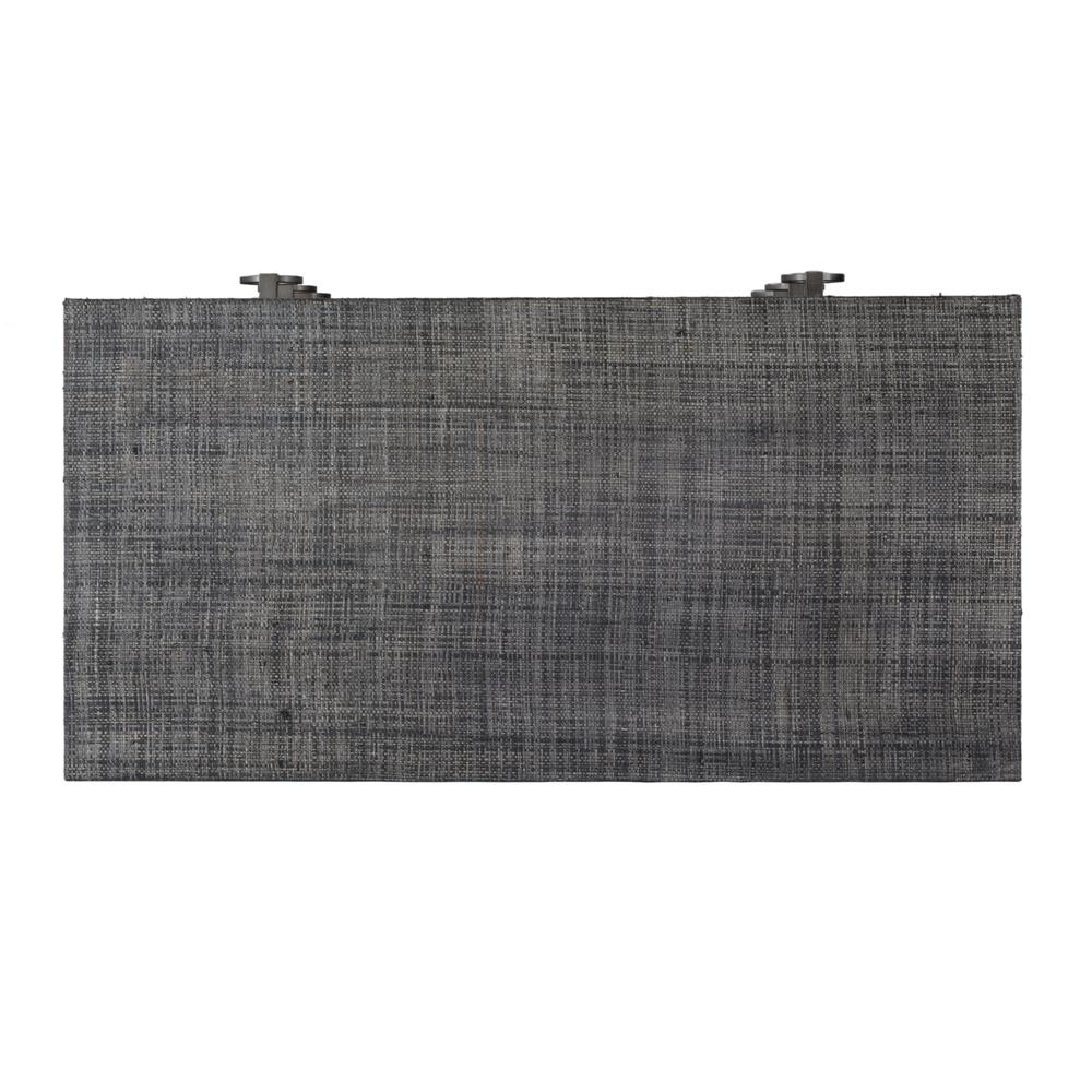 Bar Harbor 5 Drawer Raffia Dresser, Gray