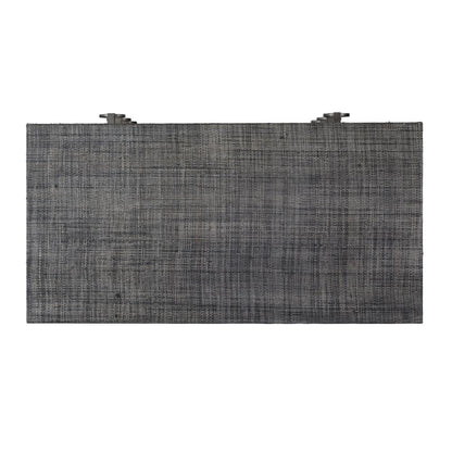 Bar Harbor 5 Drawer Raffia Dresser, Gray