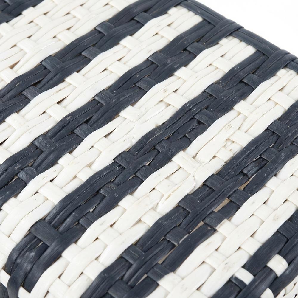 Rattan Low Back Counter Stool, Transitional Bar Stool for Dining Rooms