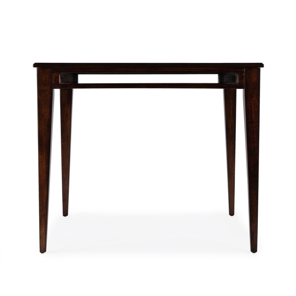 Daltrey 36" Square Game Table, Dark Brown