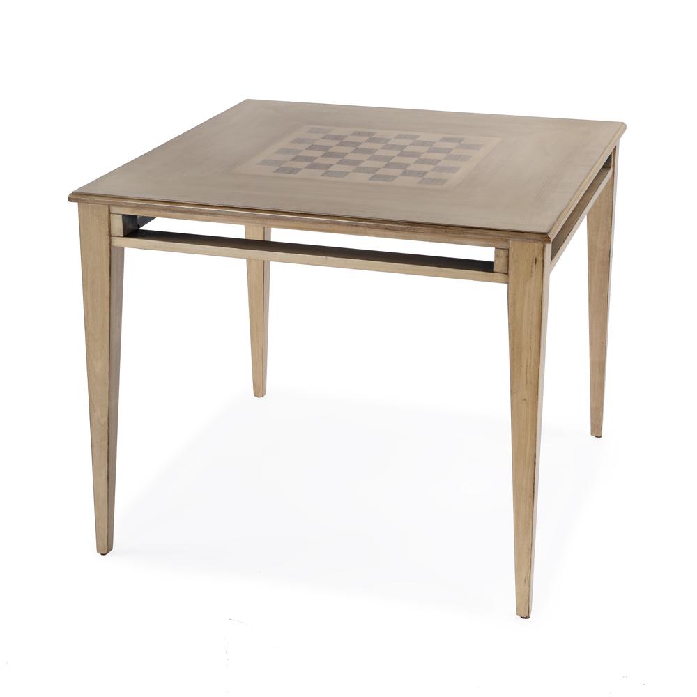Daltrey 36" Square Game Table, Tan/Beige