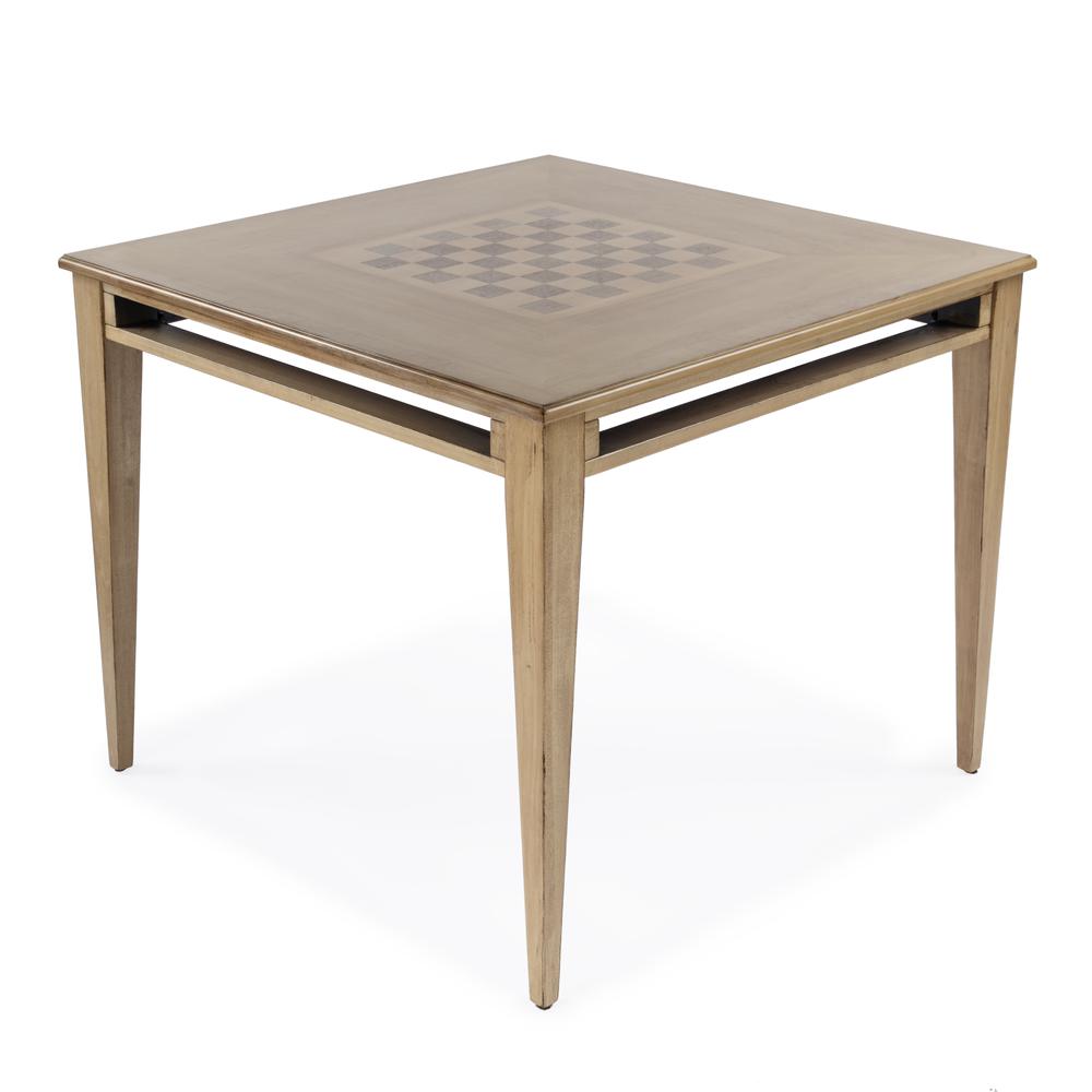 Daltrey 36" Square Game Table, Tan/Beige
