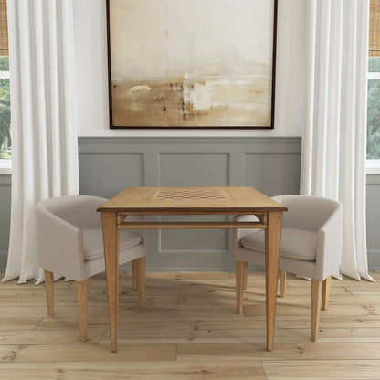 Daltrey 36" Square Game Table, Tan/Beige