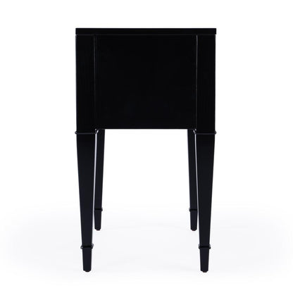 Kai 2 Drawer End Table, Black
