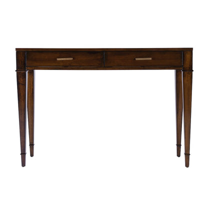 Kai 2 Drawer 45" Wood Console Table, Medium Brown