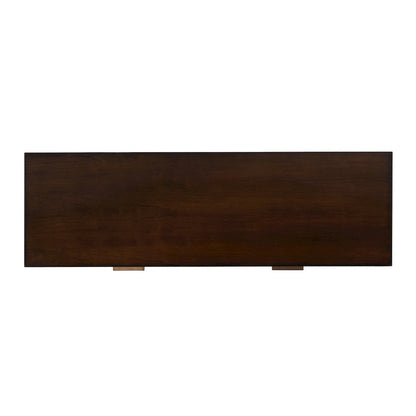Kai 2 Drawer 45" Wood Console Table, Medium Brown