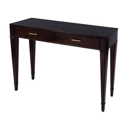 Kai 2 Drawer 45" Wood Console Table, Dark Brown