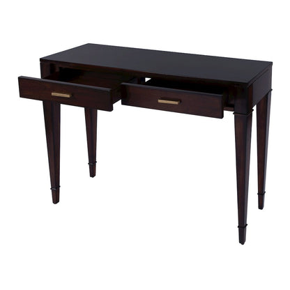 Kai 2 Drawer 45" Wood Console Table, Dark Brown