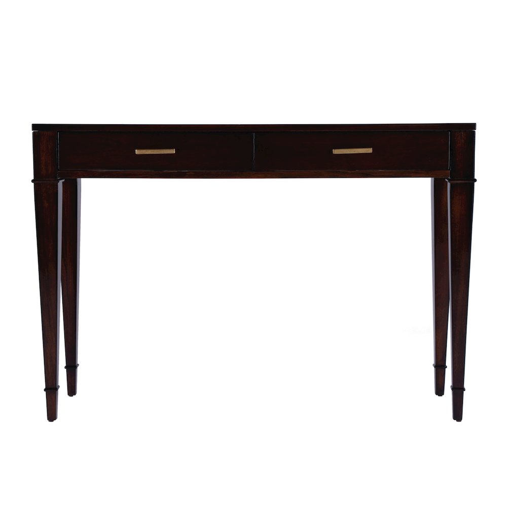 Kai 2 Drawer 45" Wood Console Table, Dark Brown