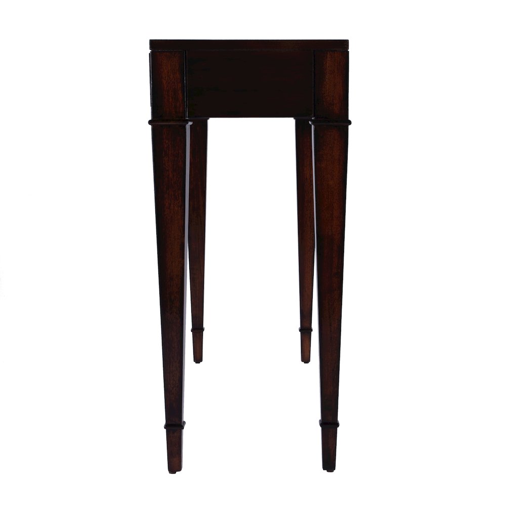 Kai 2 Drawer 45" Wood Console Table, Dark Brown