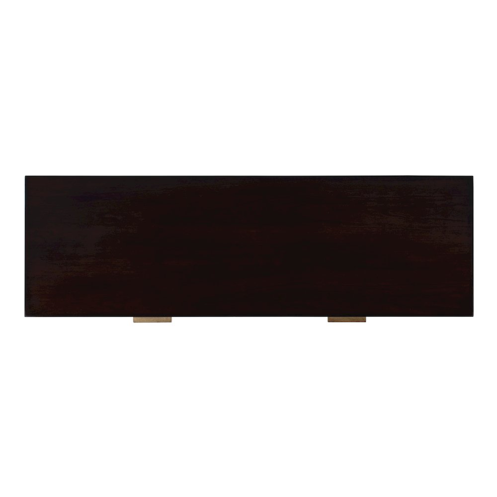 Kai 2 Drawer 45" Wood Console Table, Dark Brown