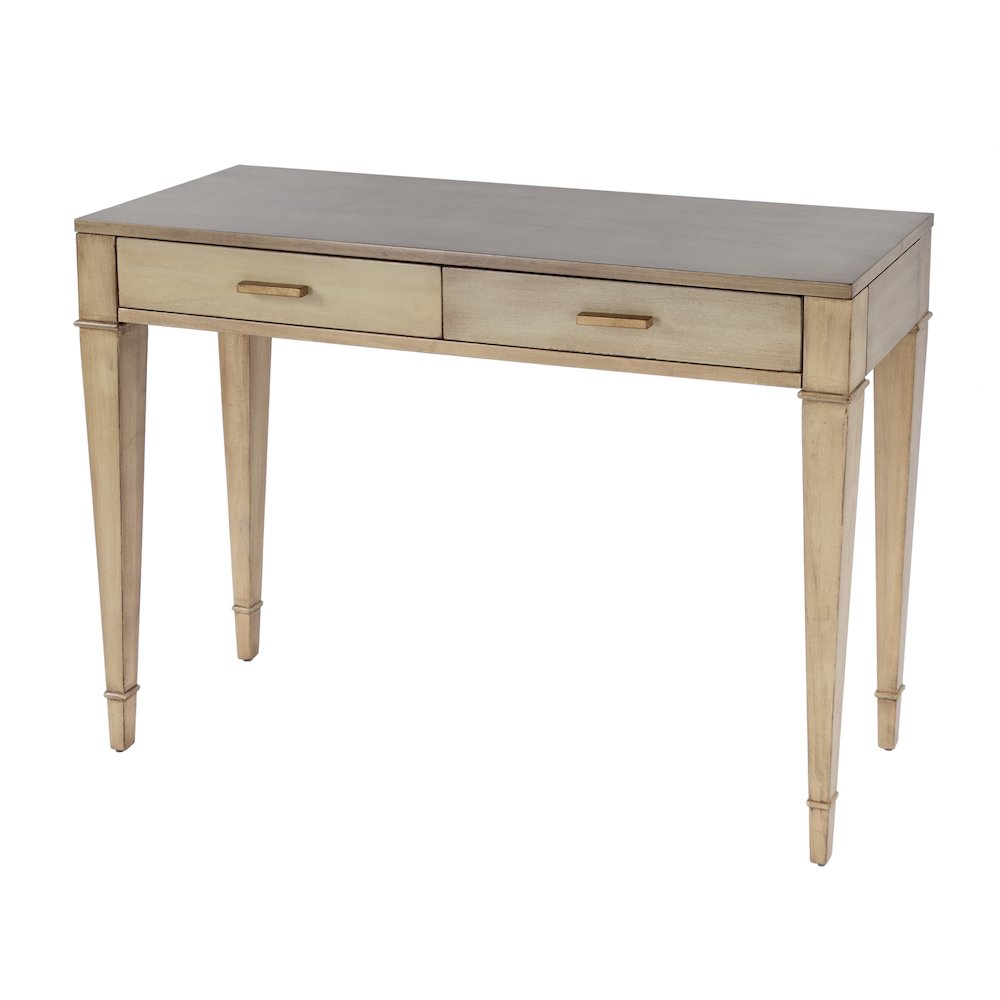 Kai 2 Drawer 45" Wood Console Table, Beige