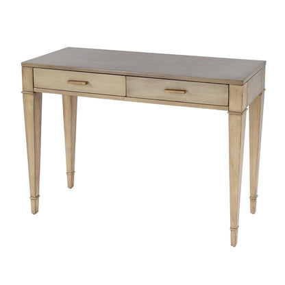 Kai 2 Drawer 45" Wood Console Table, Beige