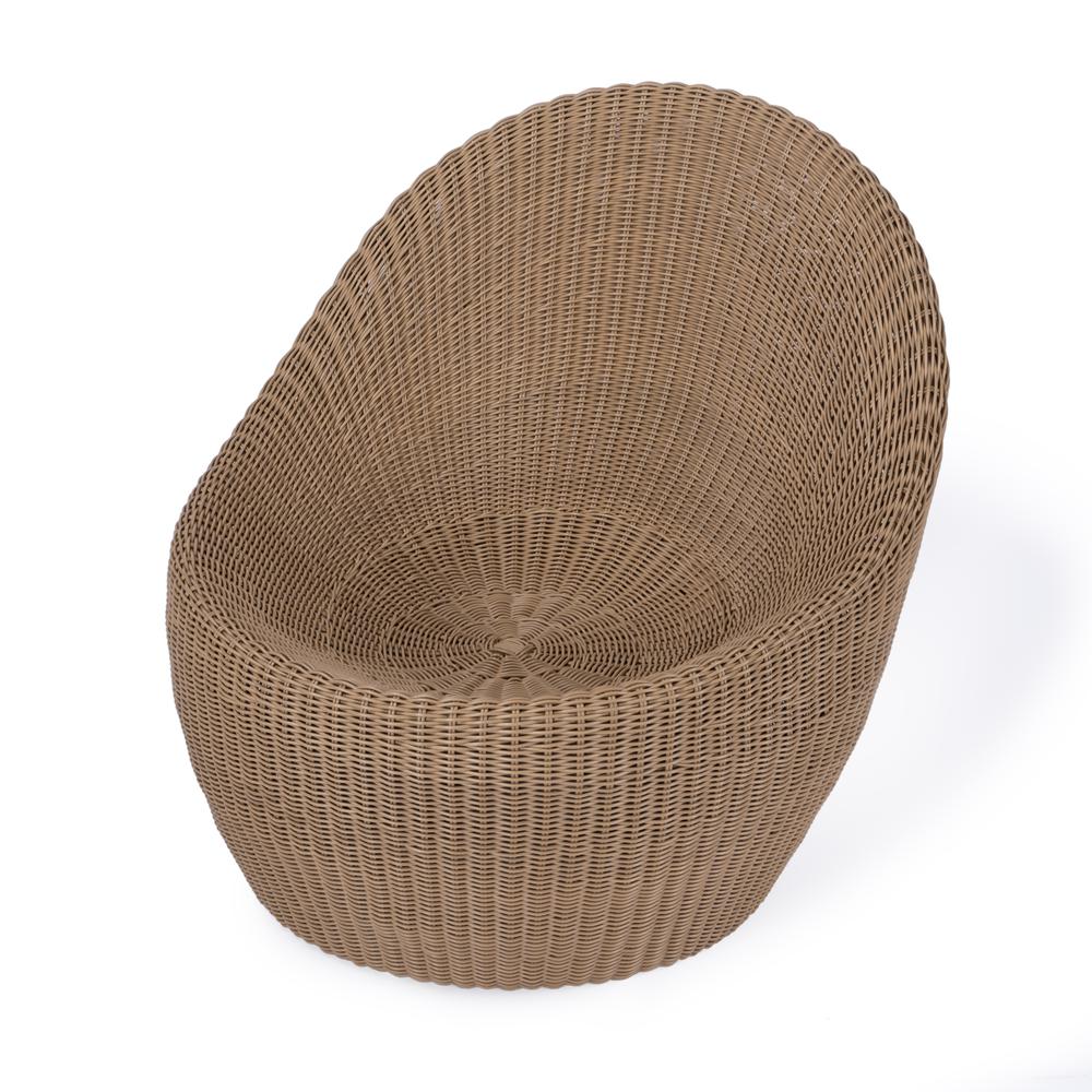 Delmar Rattan Outdoor Nest Chair, Natural