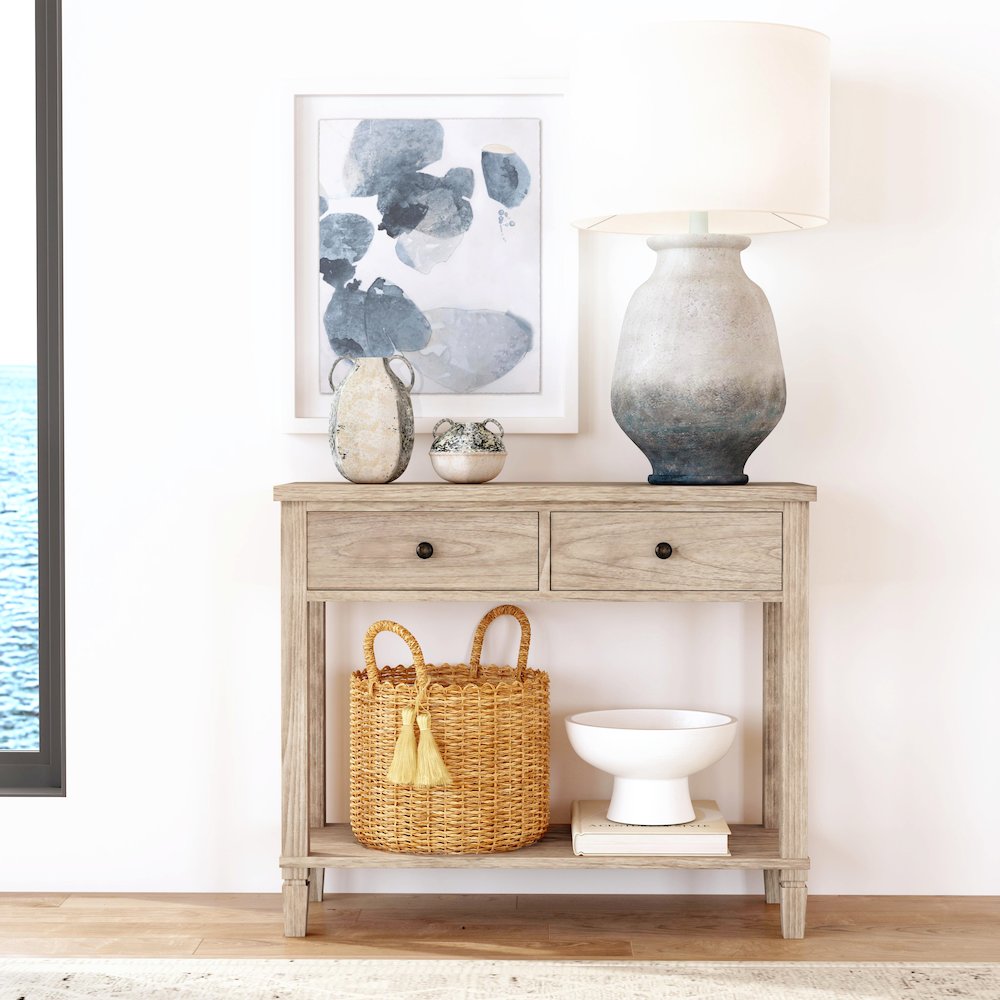 Flagstaff 2-Drawer 36" Console Table, Natural