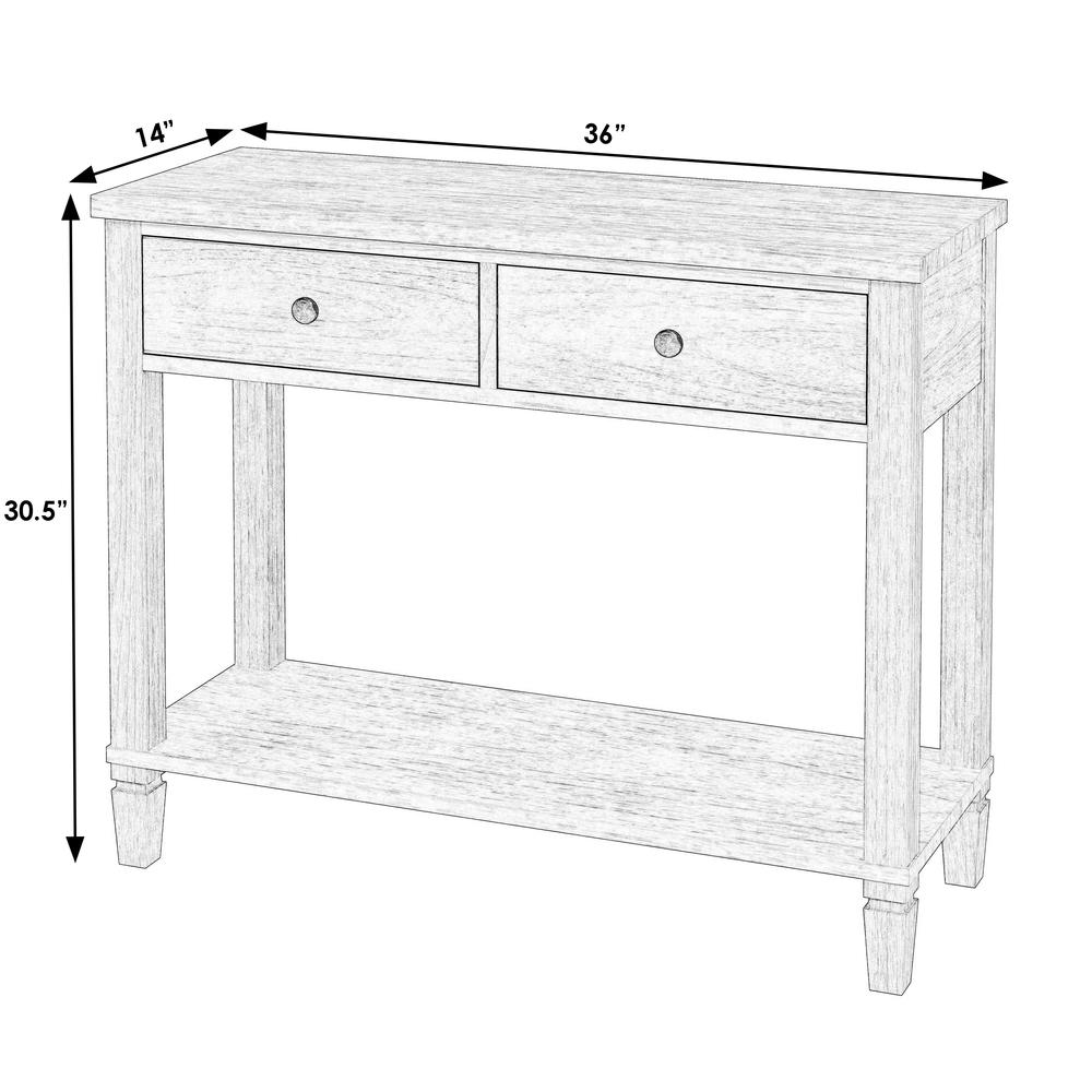 Flagstaff 2-Drawer 36" Console Table, Natural