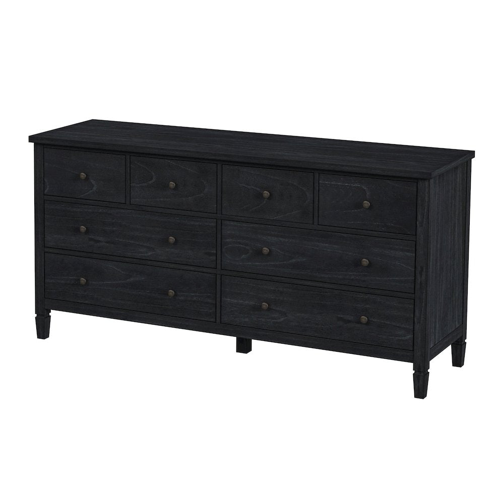 Flagstaff 8-Drawer Dresser, Black