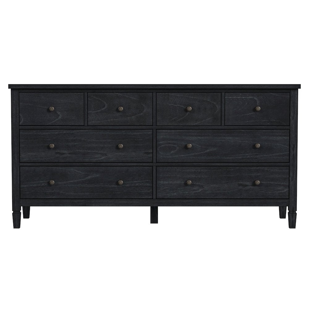 Flagstaff 8-Drawer Dresser, Black