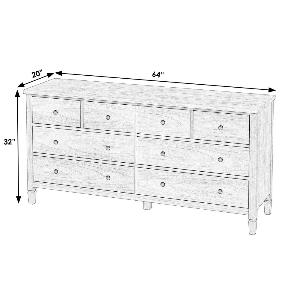 Flagstaff 8-Drawer Dresser, Natural