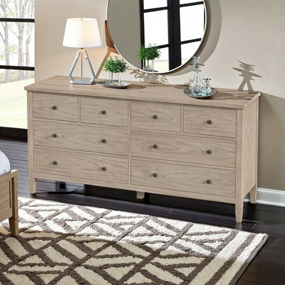 8 Drawer Dresser – Chest of Drawers Wood for Bedroom Storage