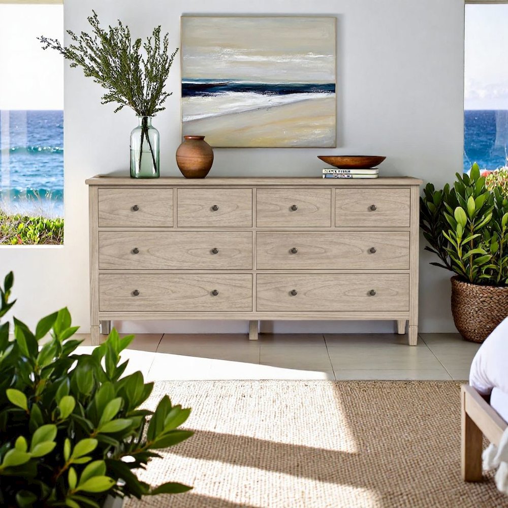 8 Drawer Dresser – Chest of Drawers Wood for Bedroom Storage