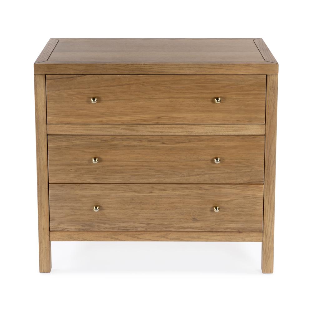 Nora 3-Drawer Chest, Brown