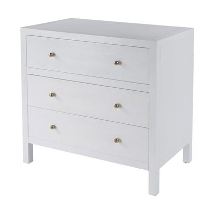Nora 3-Drawer Chest, White