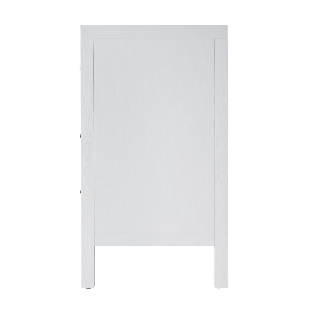 Nora 3-Drawer Chest, White