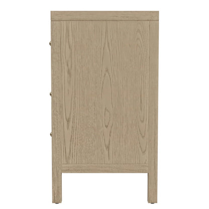 Nora 34 in. W Wood 3 Drawer Chest, Light Brown