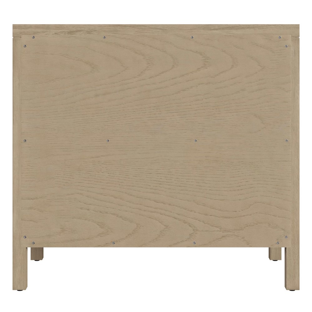 Nora 34 in. W Wood 3 Drawer Chest, Light Brown