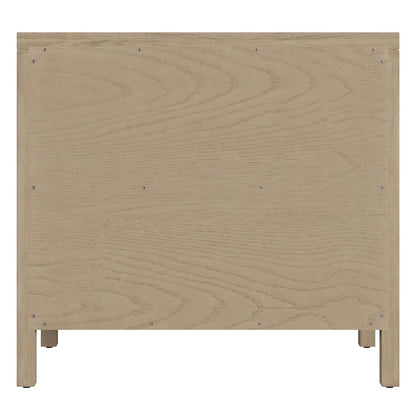 Nora 34 in. W Wood 3 Drawer Chest, Light Brown