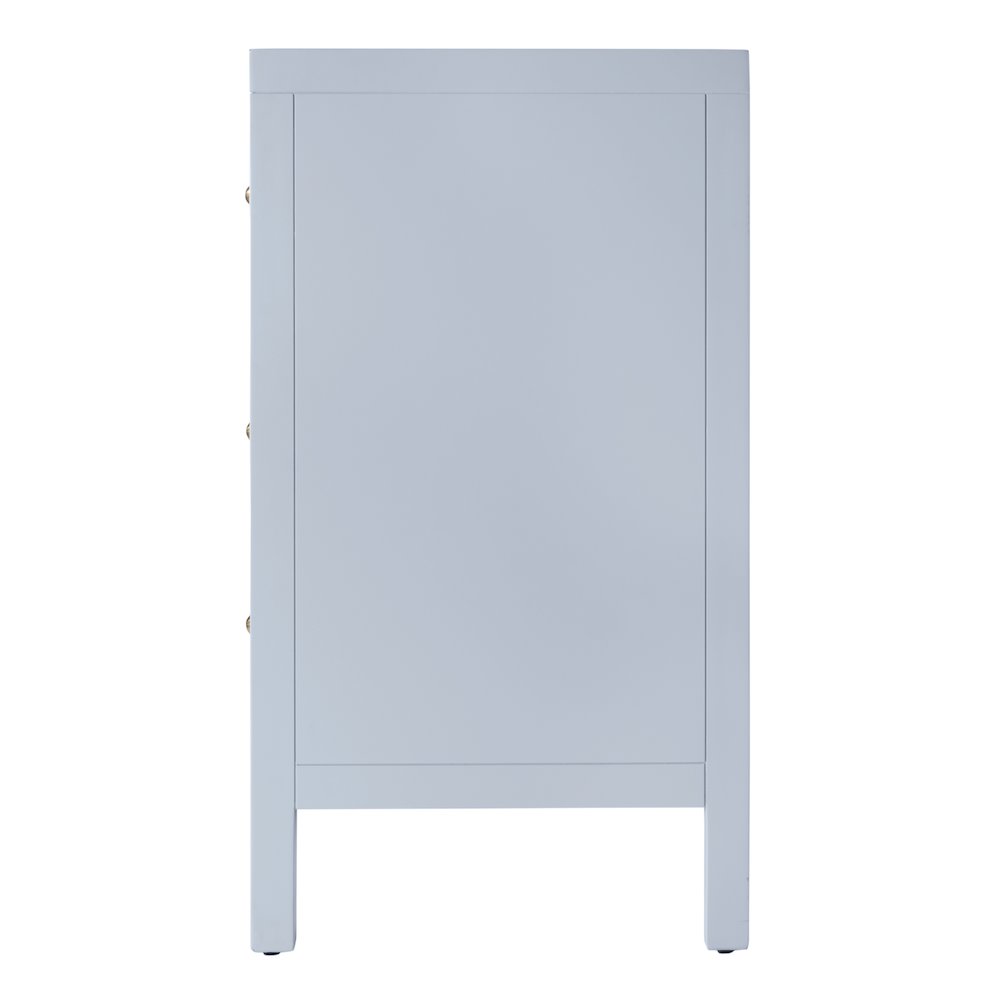 Nora 34 in. W Wood 3 Drawer Chest, Light Blue