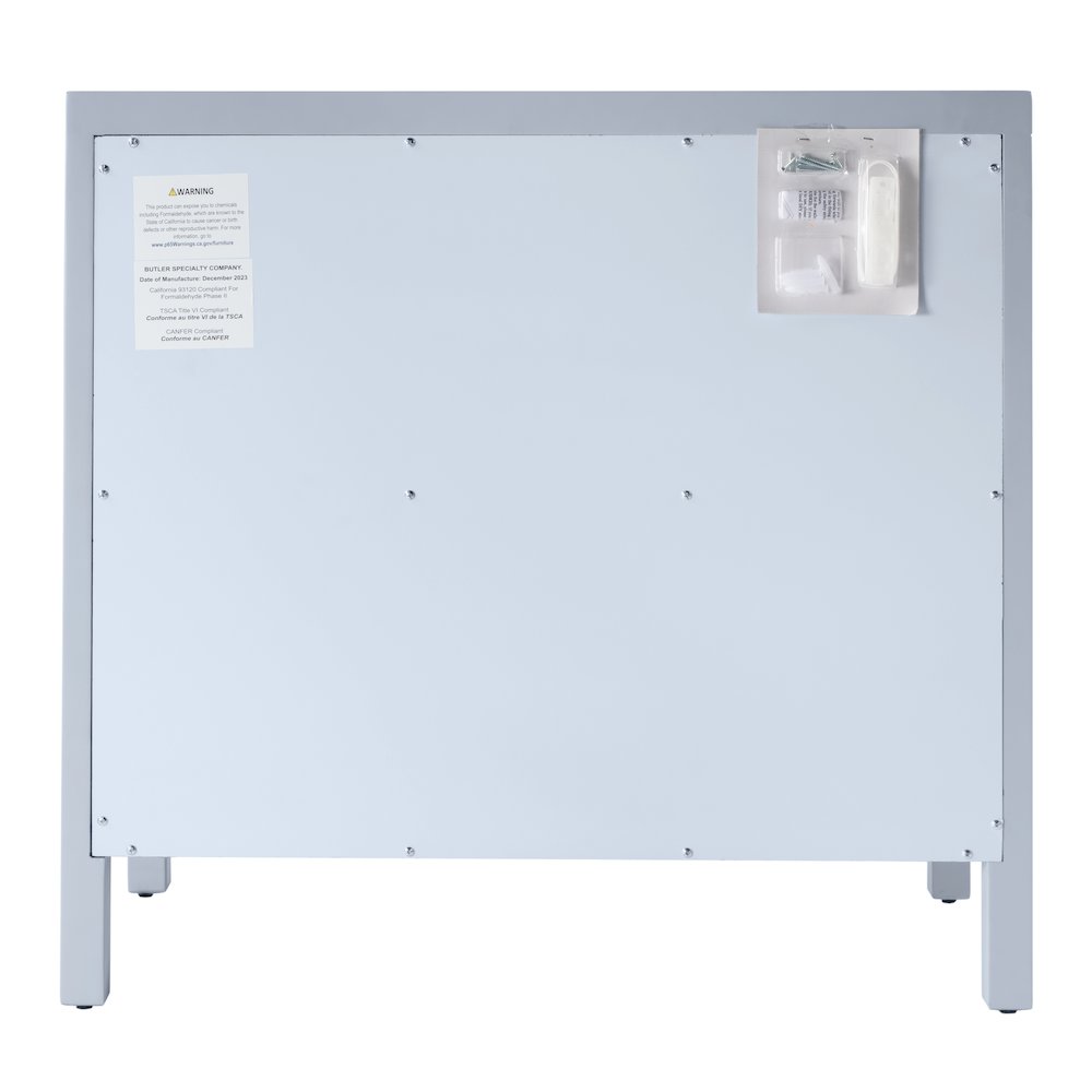 Nora 34 in. W Wood 3 Drawer Chest, Light Blue