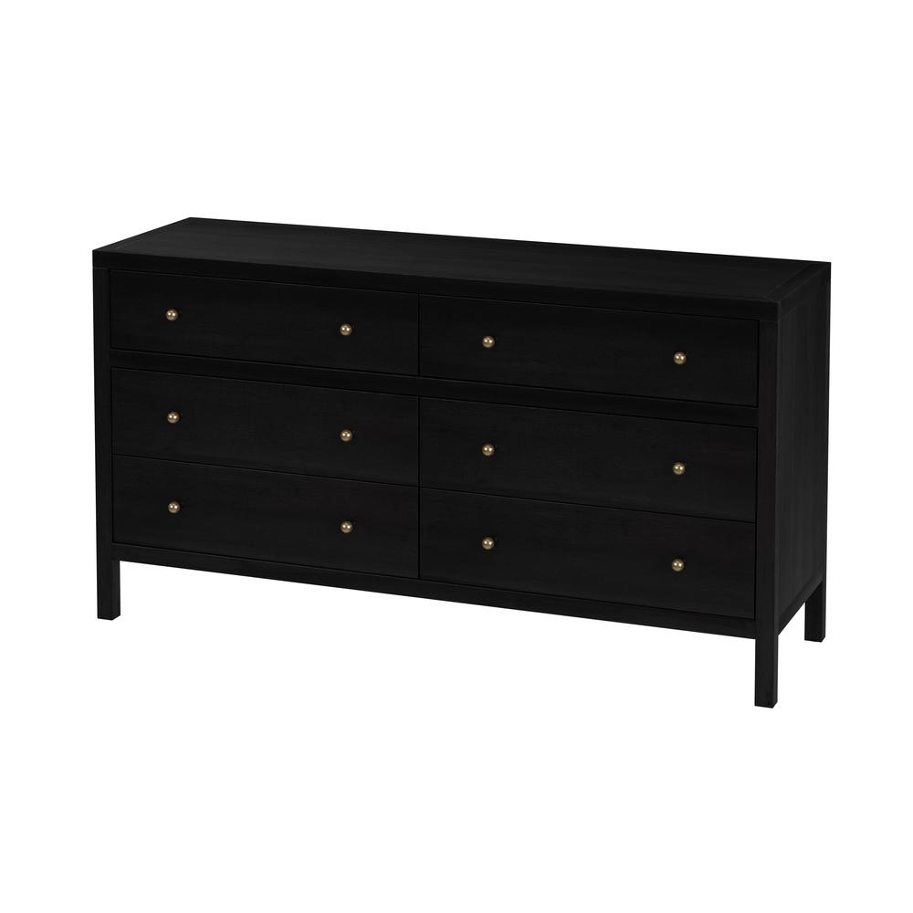 Nora 6-Drawer Dresser, Coffee