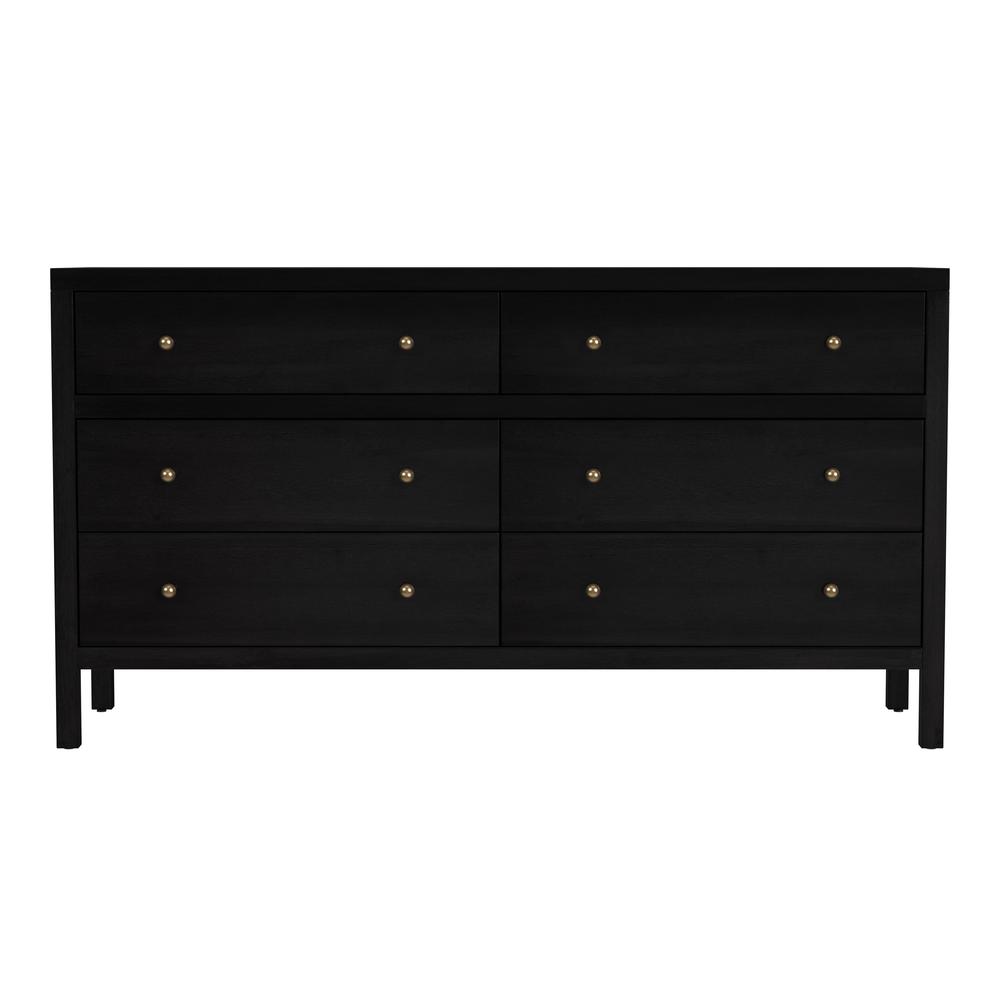 Nora 6-Drawer Dresser, Coffee