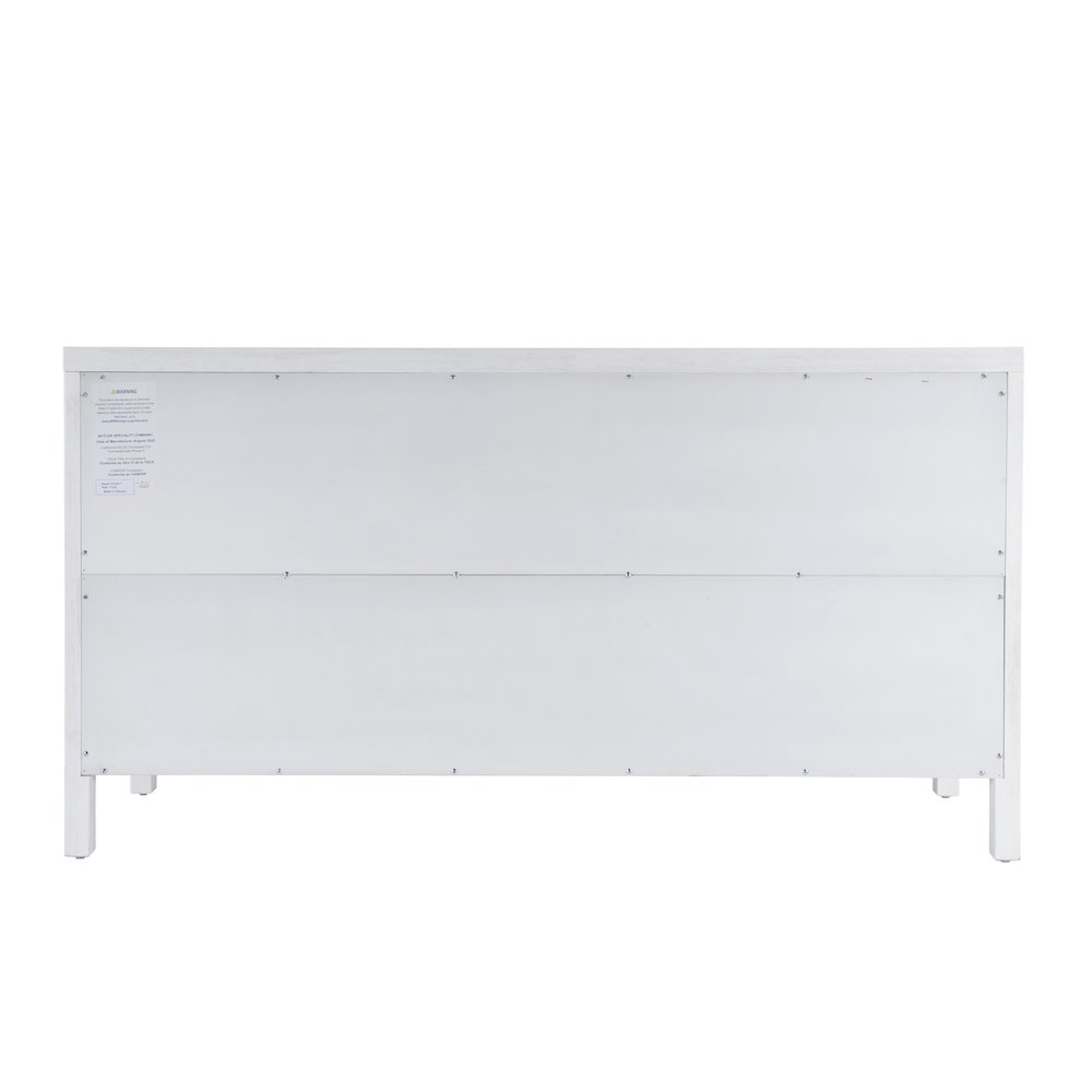 Nora 6-Drawer Dresser, White