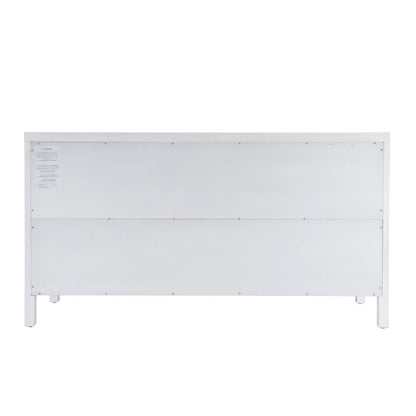 Nora 6-Drawer Dresser, White