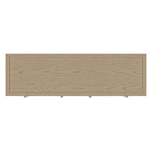 Nora 60 in W. Rectangular Wood 6 Drawer Dresser, Light Brown