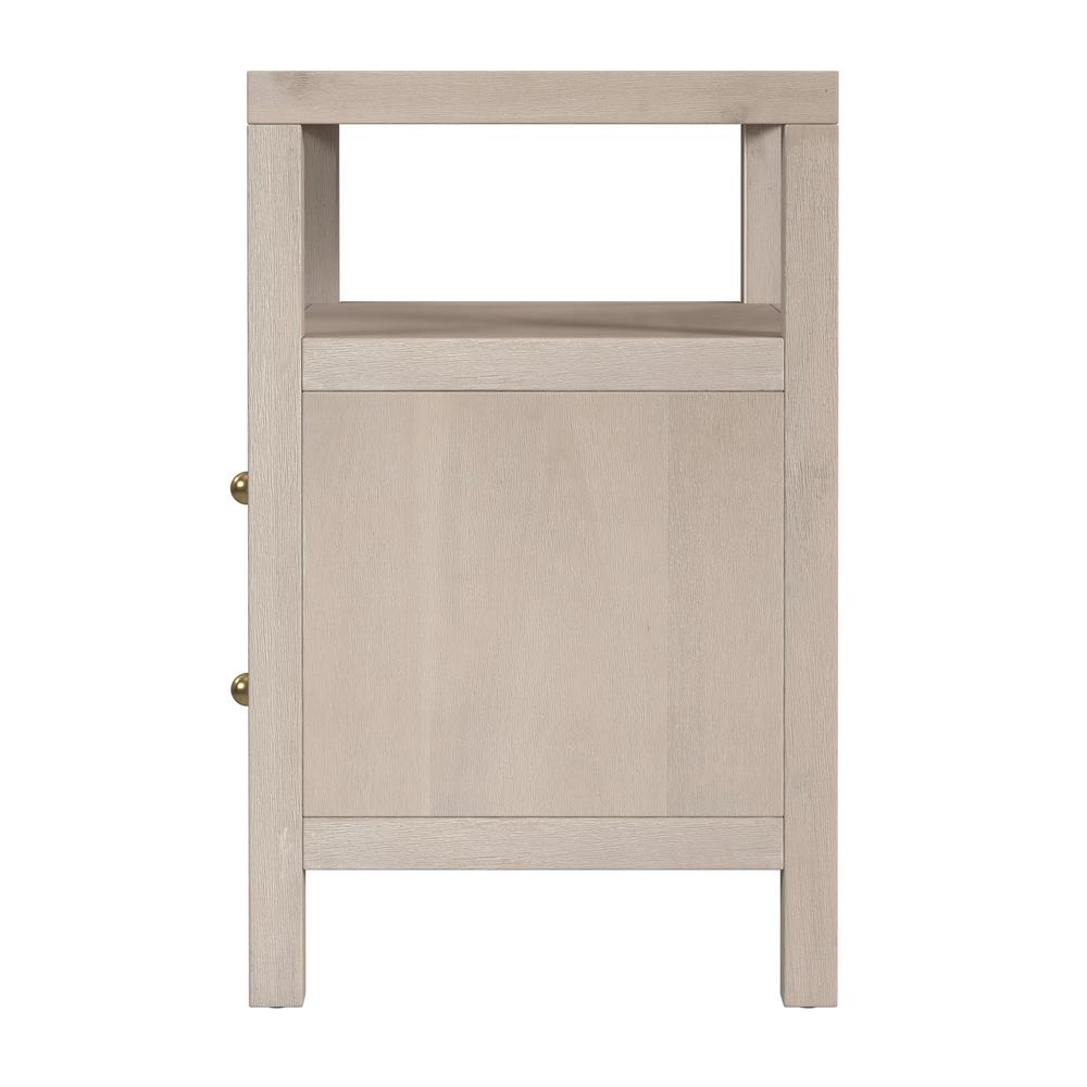 Nora 2-Drawer Nightstand, Taupe