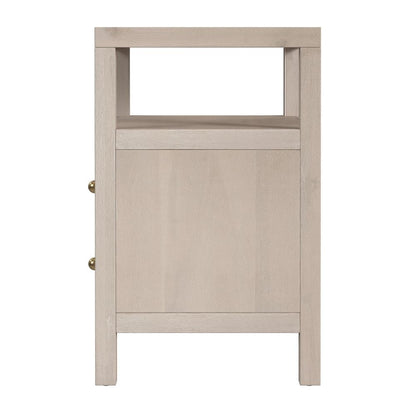 Nora 2-Drawer Nightstand, Taupe