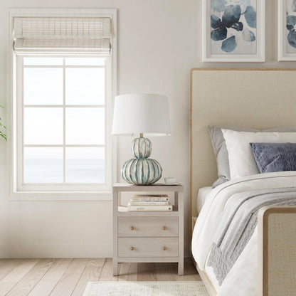Nora 2-Drawer Nightstand, Taupe