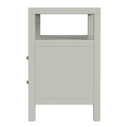Nora 2-Drawer Nightstand, Green