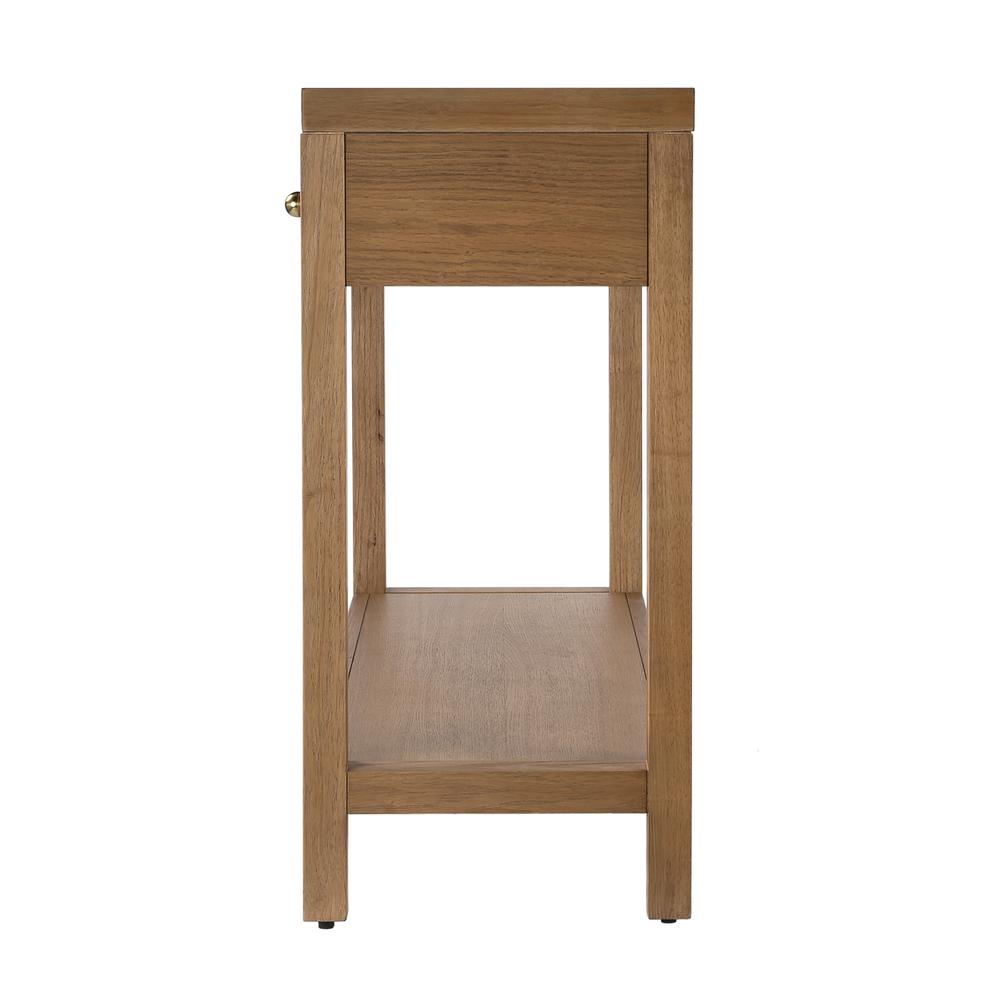 Nora 2 Drawer Console Table, Brown
