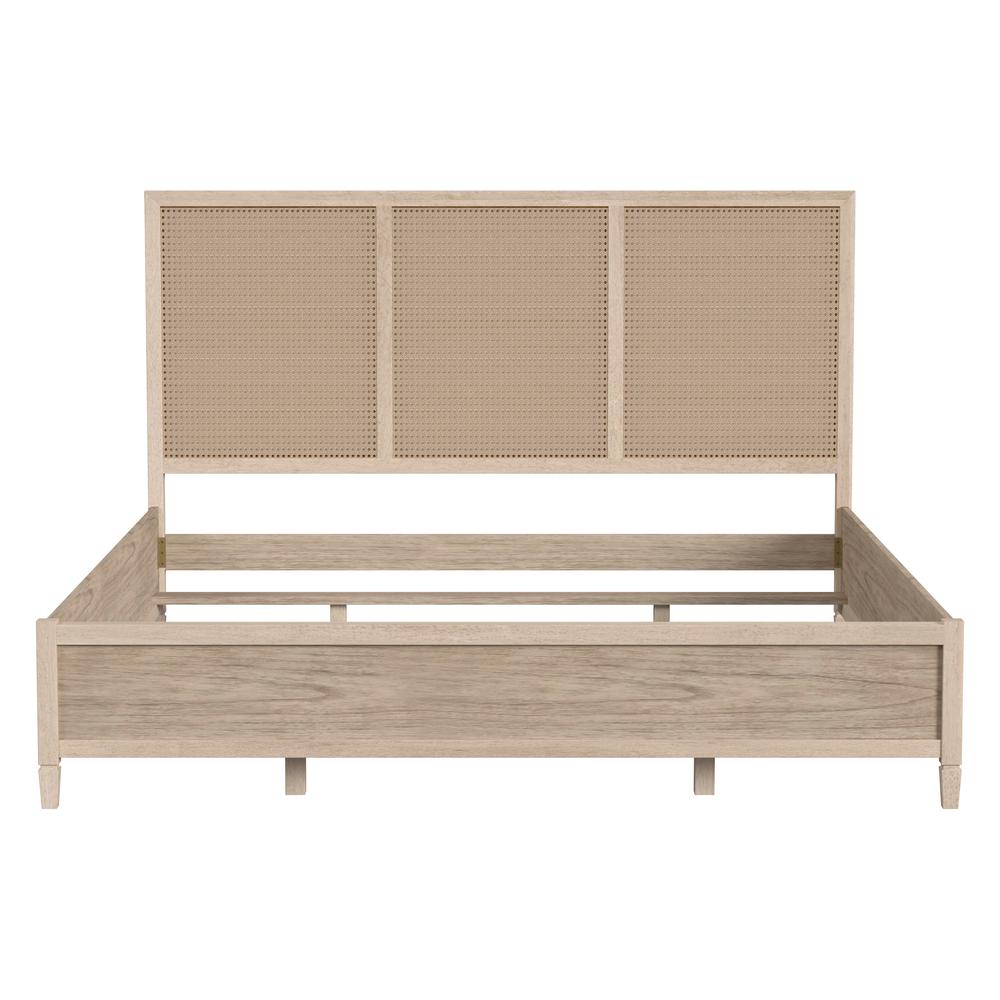Flagstaff King Size Cane Panel Bed, Natural