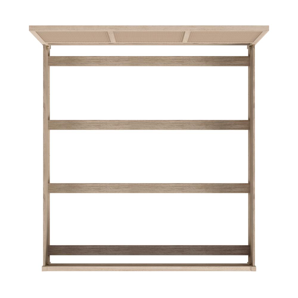 Flagstaff King Size Cane Panel Bed, Natural